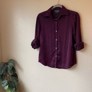 Vintage Burgundy Ralph Lauren Shirt
